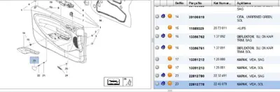 PSA 22812778 Tapa, Kapak 13277361 2240079 22812778 7232831