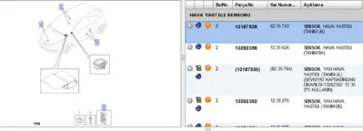 PSA 13187529 Hava Yastığı Darbe Sensörü CORSAD 13187529 6235743