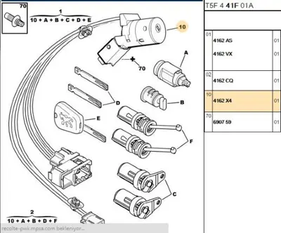 PSA 4162.X4 Komple Kontak  4162.X4