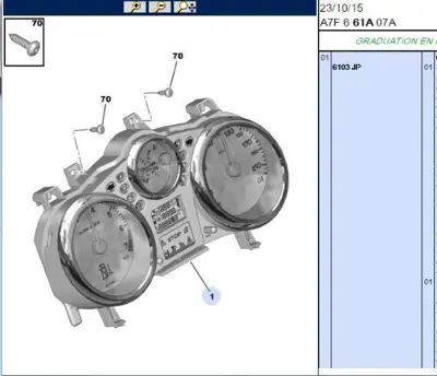 PSA 6103.JP Komple Gösterge  6103.JP