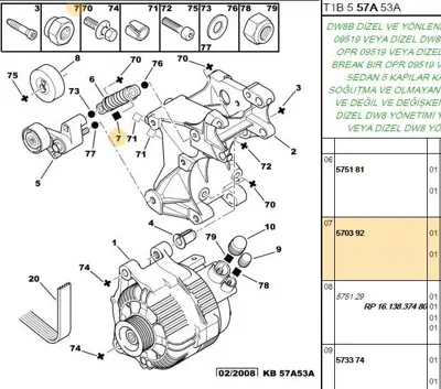 PSA 5703.92 Somun  5703.92