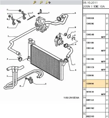 PSA 1339.94 Su Hortum Contası 133994 4315985 94202873 94496095