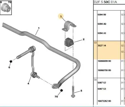 PSA 3527.14 Viraj Demir Kelepçesi 352714