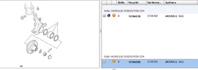 PSA 13154320 Aks Taşıyıcı Ön Sağ 3 Z17dth Com-C 13154320 5308024