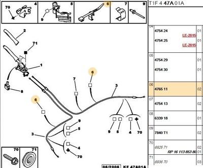 PSA 4765.11 Elastik Braket  4765.11