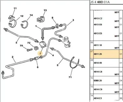 PSA 4811.20 Fren Hidrolik Ara Rekoru  4811.20