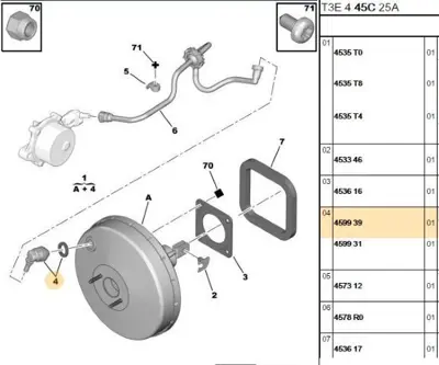 PSA 4599.39 Westınghaus Tamir Takımı  4599.39