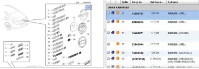 PSA 13266397 Bagaj Arma 129343 13266397
