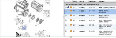 PSA 13189381 Braket Motor Takozu Ön Sağ Astra G 13189381 24417612 5684152 684204