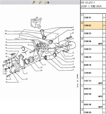 PSA 1339.62 Su Tank Conta 1339.62