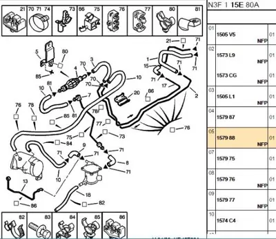 PSA 1579.88 Yakit Borulari Tesbit Flansi Firsat 157988 1579.88 157988 157988 