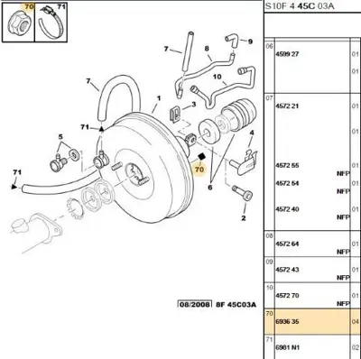 PSA 6936.35 Somun 3637633 693635