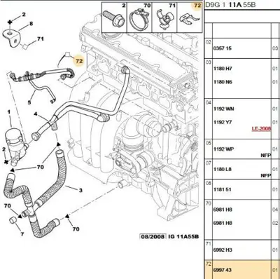 PSA 6997.43 Vites Kablo Sekmanı  6997.43