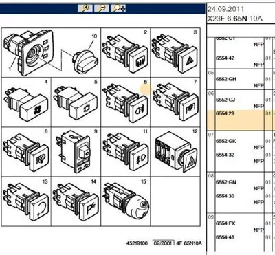 PSA 6554.29 Sis Far Düğmesi  6554.29