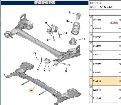 PSA 5146.18 Arka Travers Ekranı 5146.18
