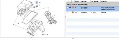 PSA 23366103 Hava Debimetresi 23366103 13345245 20787043 22895480 23144941 23262343 23262344 23324767 836011 836015