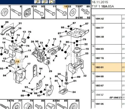 PSA 1803.81 Motor Kulak Demir Vidası 180381