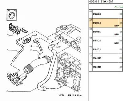 PSA 1180.64 Yag Hortumu 118064 1180.64 118064 118064 118064
