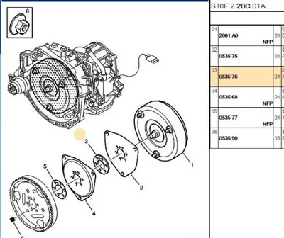 PSA 0535.76 Volant Civata Ara Saci 53576 0535.76 53576 53576 