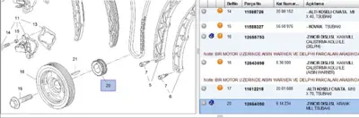 PSA 12664050 Triger Kasnak Dişlisi B14xft ASTRAK 12636530 12664050 614221 614234