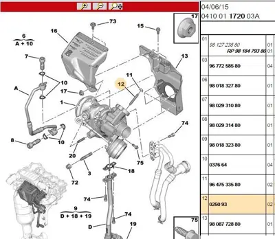 PSA 0250.93 Saplama 25093 3639797