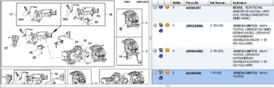 PSA 42349068 Kontak Salterı 42349068