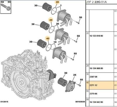 PSA 2271.12 Yağ Soğutucu Contası  2271.12
