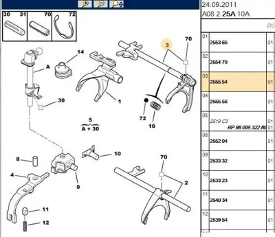 PSA 2555.54 Vites Catali 255554 2555.54 255554 255554 