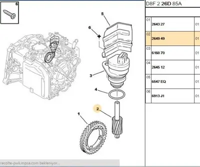 PSA 2649.49 Km. Dişlisi  264949