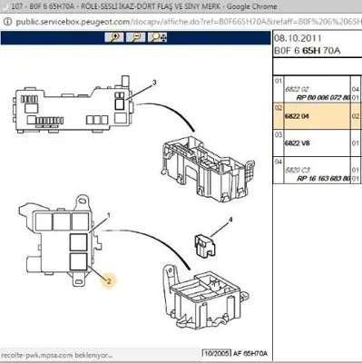 PSA 6822.04 Isıtma Rölesi  6822.04