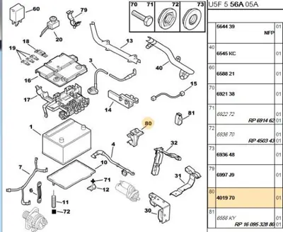 PSA 4019.70 Direksiyon Boru Agrafı  4019.70