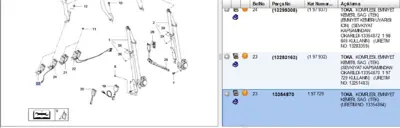PSA 13354870 Emniyet Kılıdı 13283163 13354870 197729 197932