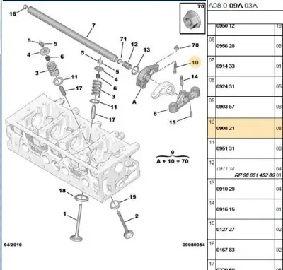 PSA 0908.21 Külbütör Vidası 90821
