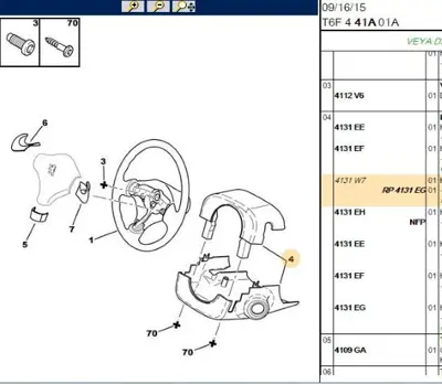 PSA 4131.W7 Direksiyon Bakaliti 4131W7