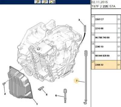 PSA 2268.32 şanzıman Havalan Kapak 226832