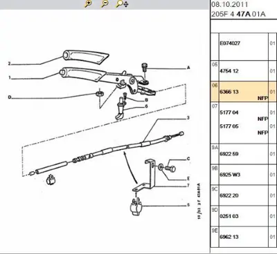 PSA 6366.13 El Fren Musuru 3767080000 37670-80000 3767080000 3767080000 5474578