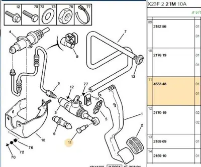 PSA 4533.48 Fren Pedal Pımı 4533.48