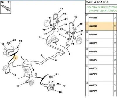 PSA 4886.N9 Fren Hortumu  4886.N9