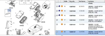 PSA 13205137 Sigorta 80 Amper 1247616 13205137