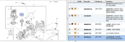 PSA 25189201 Actuator 25189201