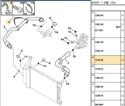 PSA 1319.36 Su Hortum Kelepçesi  1319.36