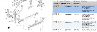 PSA 22908856 A Direk Dış Sacı Sağ F69 Insıgnıa 120245 120309 13268643 22908856