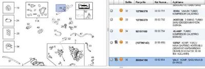 PSA 55354158 Valf 55354158 5860854