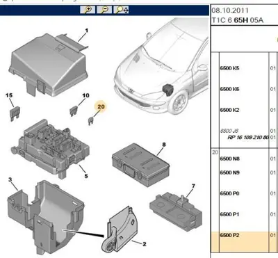 PSA 6500.P2 Sıgorta 6500.P2