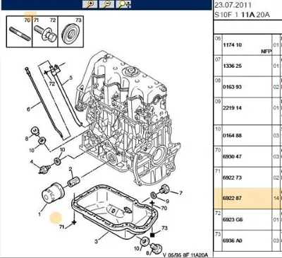 PSA 6922.87 Bağlantı Civatası  6922.87
