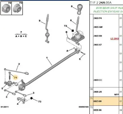PSA 6923.88 Vites Levye Bağlantı Vida 6923.88