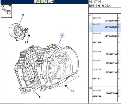 PSA 6106.SN Devir Saati 107  6106.SN