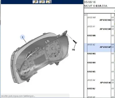 PSA 6103.NQ Komple Gösterge  6103.NQ