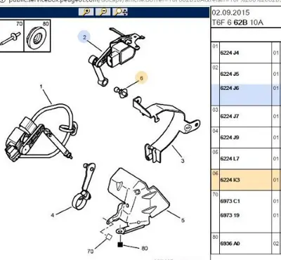 PSA 6224.K3 Far Ayar Bağlantı Vidası 6224K3