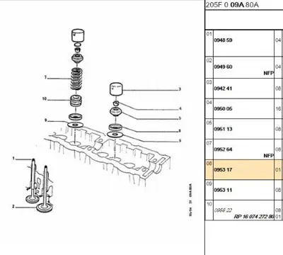 PSA 0953.17 Subap Yay Contasi Xud9 95317 0953.17 95317 95317 95317